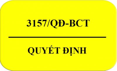 Quyết Định 3157/QĐ-BCT Kiểm Tra Chấp Hành Pháp Luật Về Dán Nhãn Năng Lượng