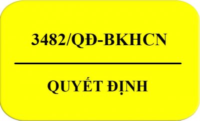 Quyết Định 3482/QĐ-BKHCN Công Bố Sản Phẩm Hàng Hóa Nhóm 2