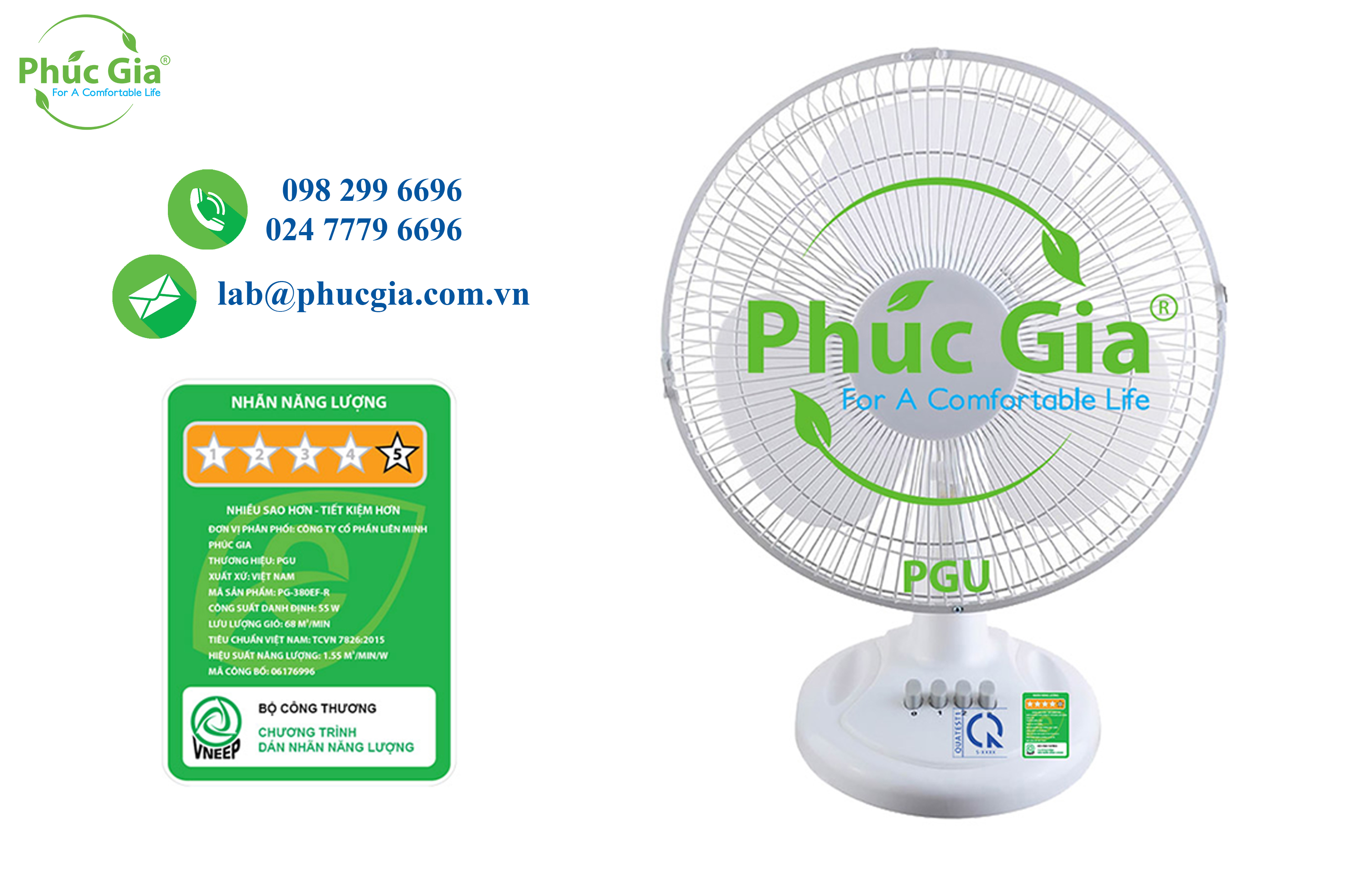 Dán Nhãn Năng Lượng Quạt Điện