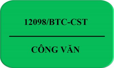 Công Văn 12098/BTC-CST Về Phân Loại Đèn LED