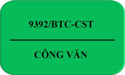 Công Văn 9392/BTC-CST Chính Sách Thuế Mặt Hàng Đèn LED