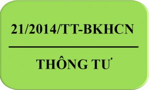 Thông Tư 21/2014/TT-BKHCN