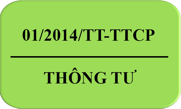 Thông tư số 01/2014/TT-TTCP