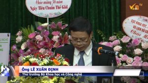 Thứ trưởng Bộ Khoa học và Công nghệ - Ông Lê Xuân Định Phát biểu khai mạc đại hội