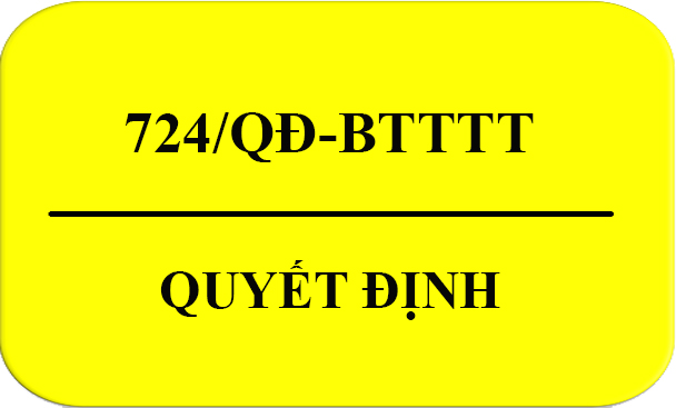 Quyết định số 724/QĐ-BTTTT