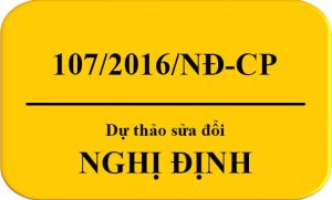 Dự thảo nghị định sửa đổi, bổ sung một số điều của Nghị định số 107/2016/NĐ-CP và Nghị định số 154/2018/NĐ-CP