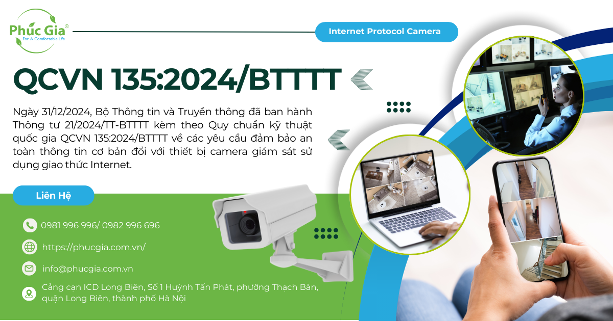 QCVN 135:2024/BTTTT Về IP Camera