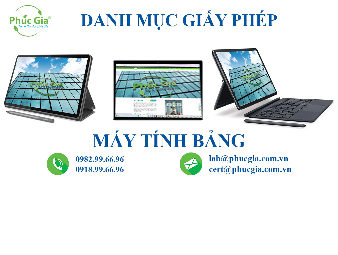 Danh Mục Giấy Phép Đối Với Máy Tính Bảng
