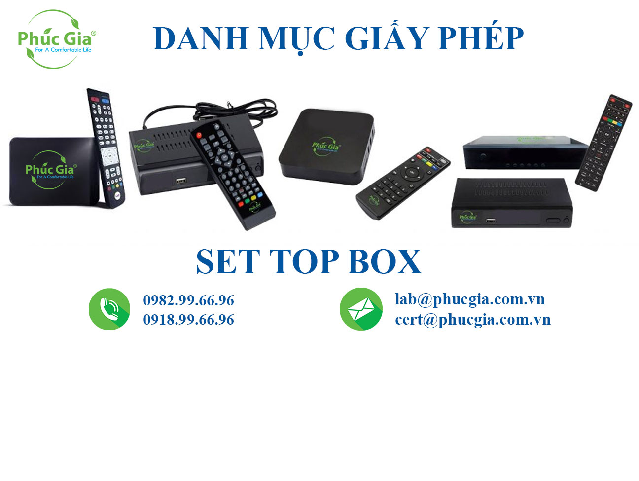 Danh Mục Giấy Phép Đối Với Set Top Box