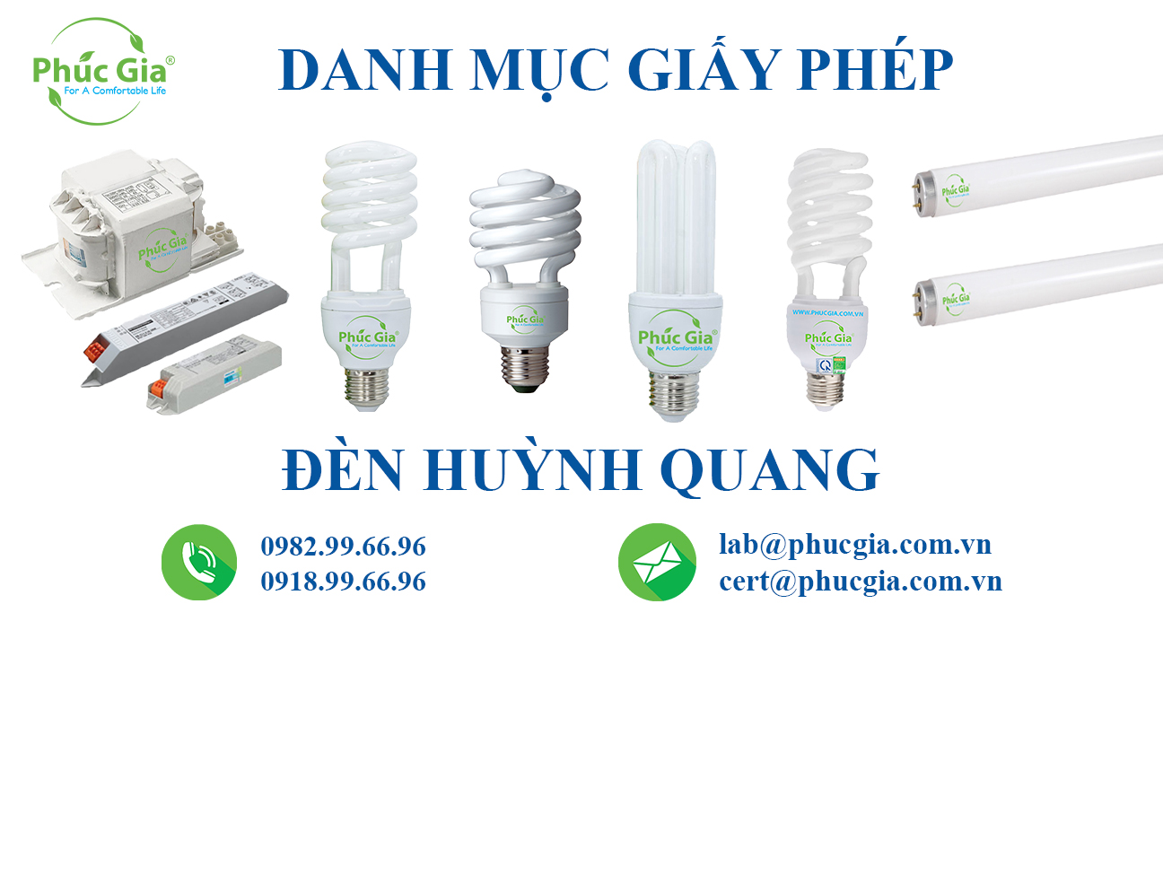 Danh Mục Giấy Phép Đối Với Đèn Huỳnh Quang