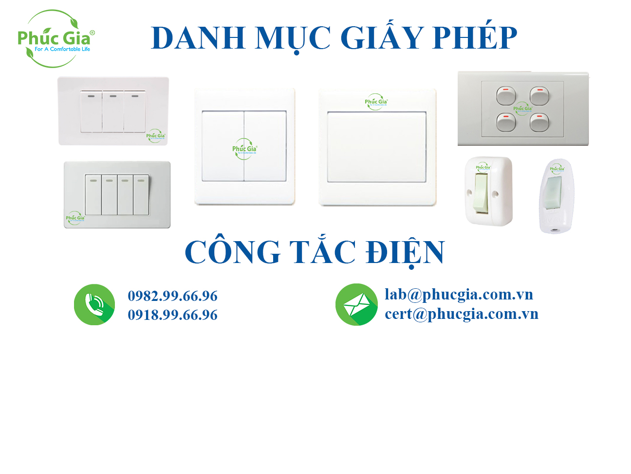 Danh Mục Giấy Phép Đối Với Công Tắc Điện