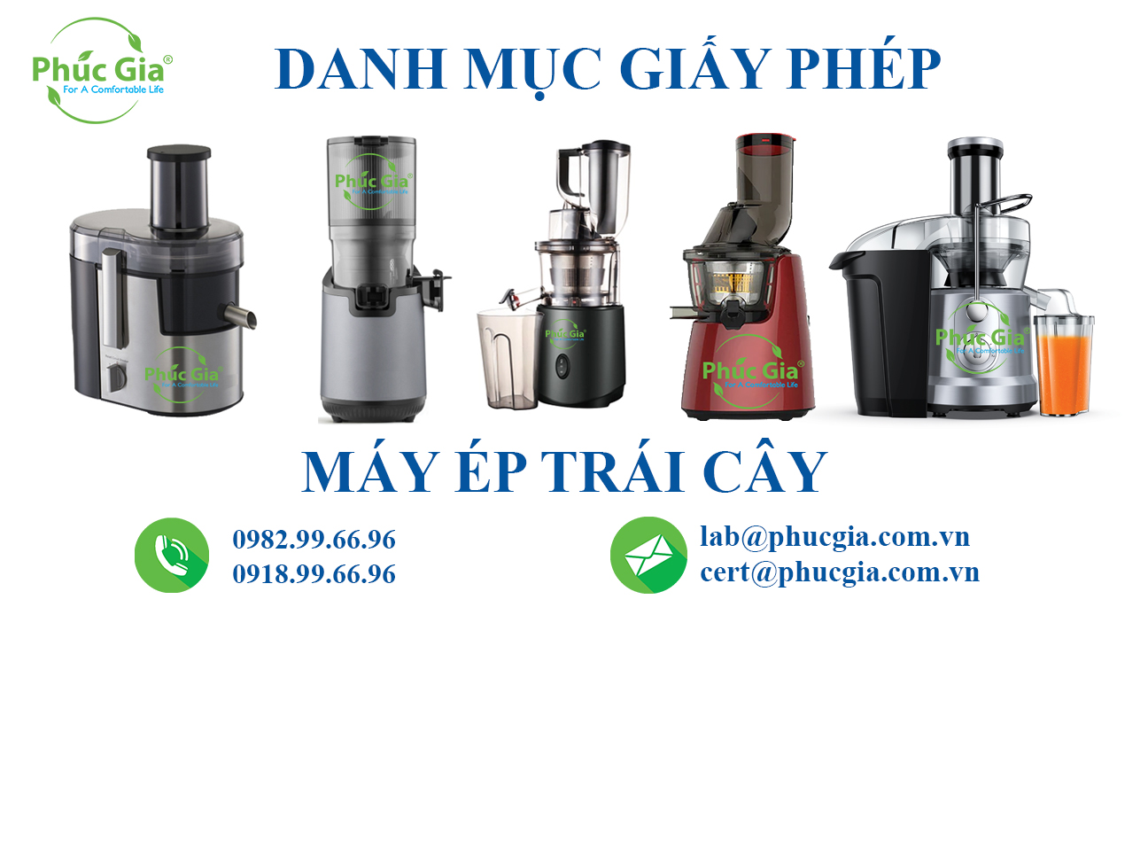 Danh Mục Giấy Phép Đối Với Máy Ép Trái Cây