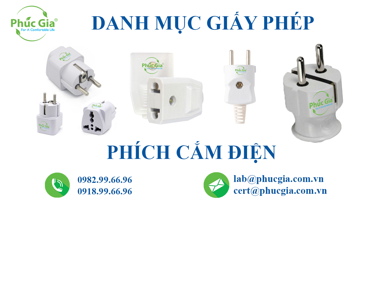 Danh Mục Giấy Phép Đối Với Phích Cắm Điện