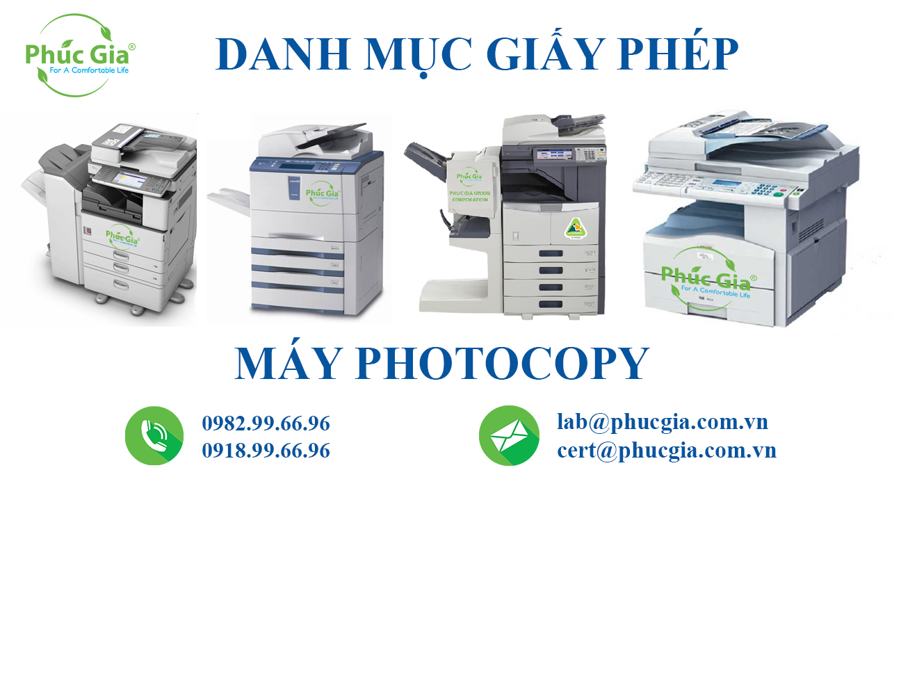 Danh Mục Giấy Phép Đối Với Máy Photocopy