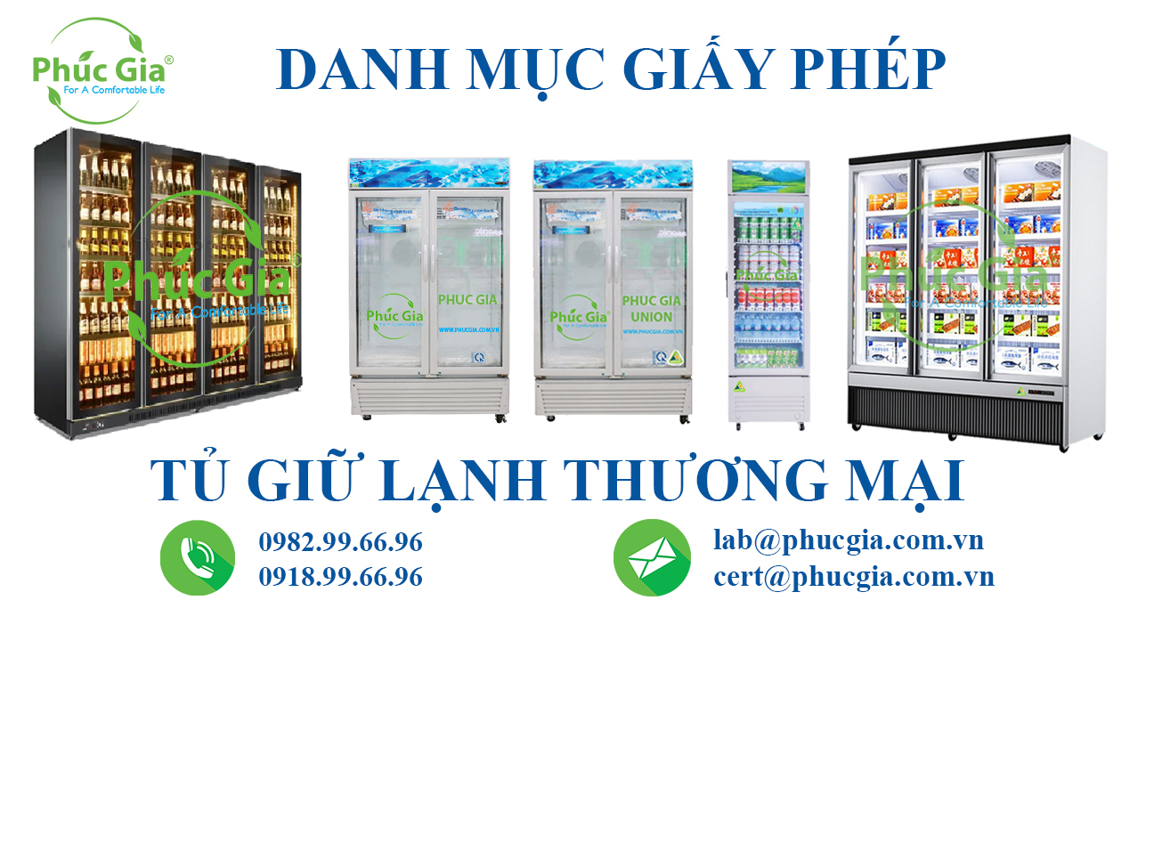 Danh Mục Giấy Phép Đối Với Tủ Giữ Lạnh Thương Mại