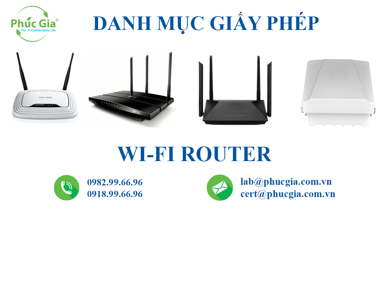 Danh Mục Giấy Phép Đối Với WiFi Router