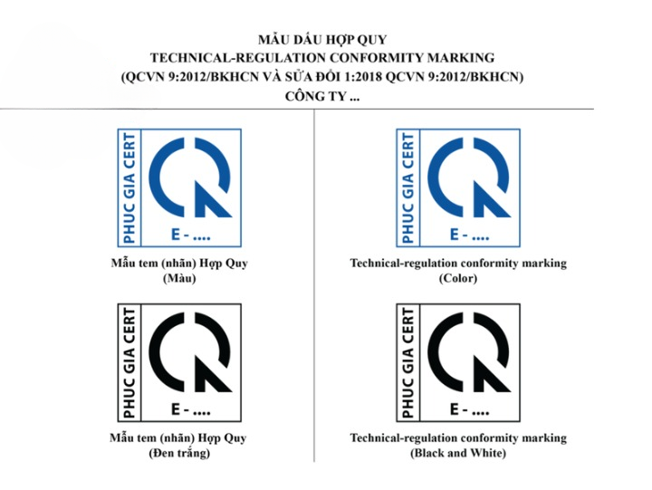 Mẫu dấu hợp quy tại Phúc Gia