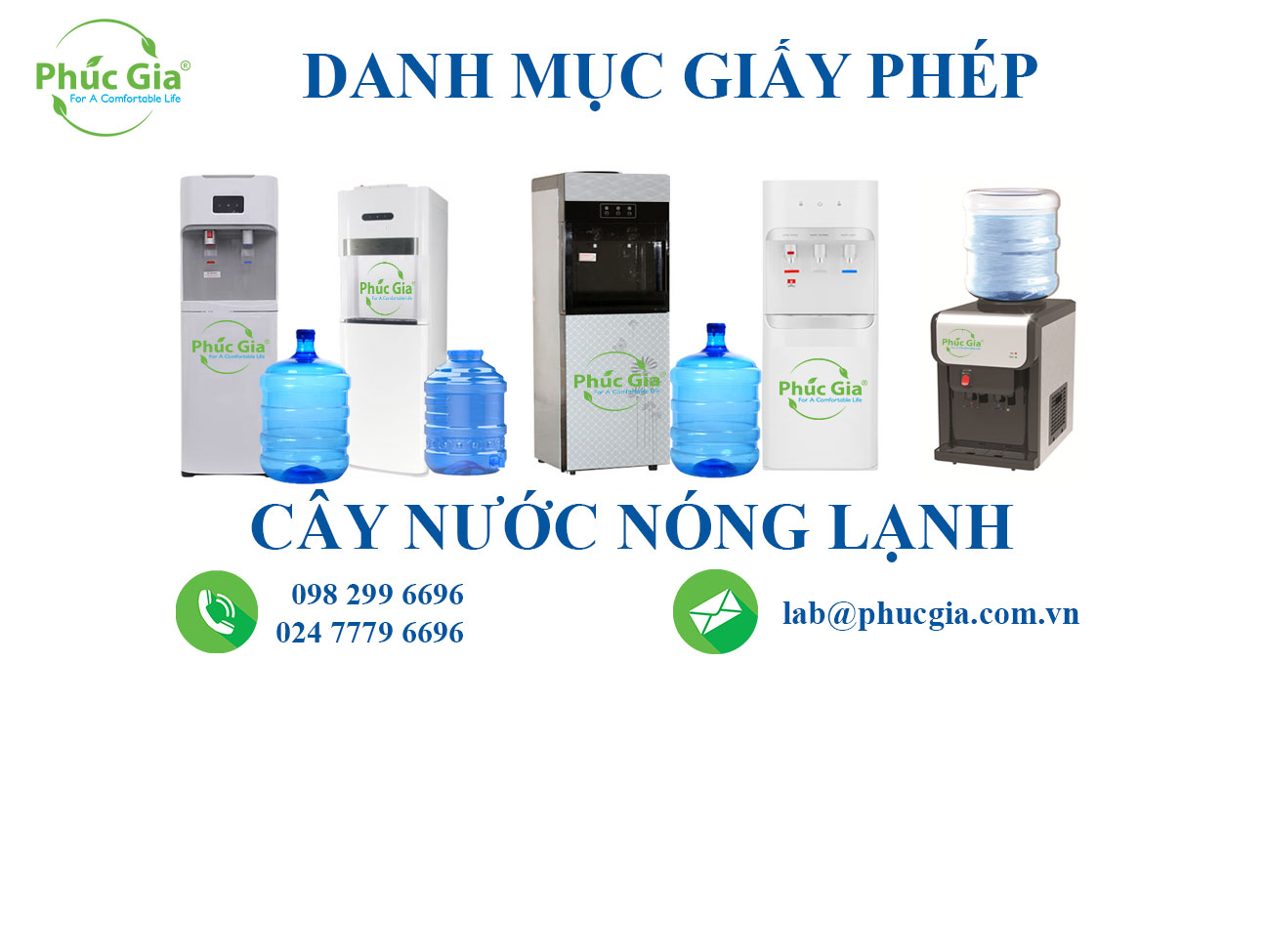 Danh Mục Giấy Phép Đối Với Cây Nước Nóng Lạnh