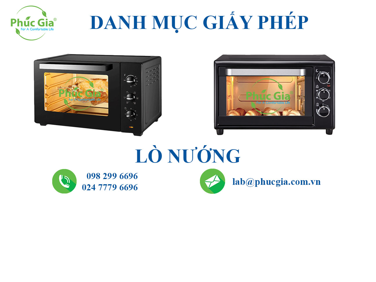 Danh Mục Giấy Phép Đối Với Lò Nướng