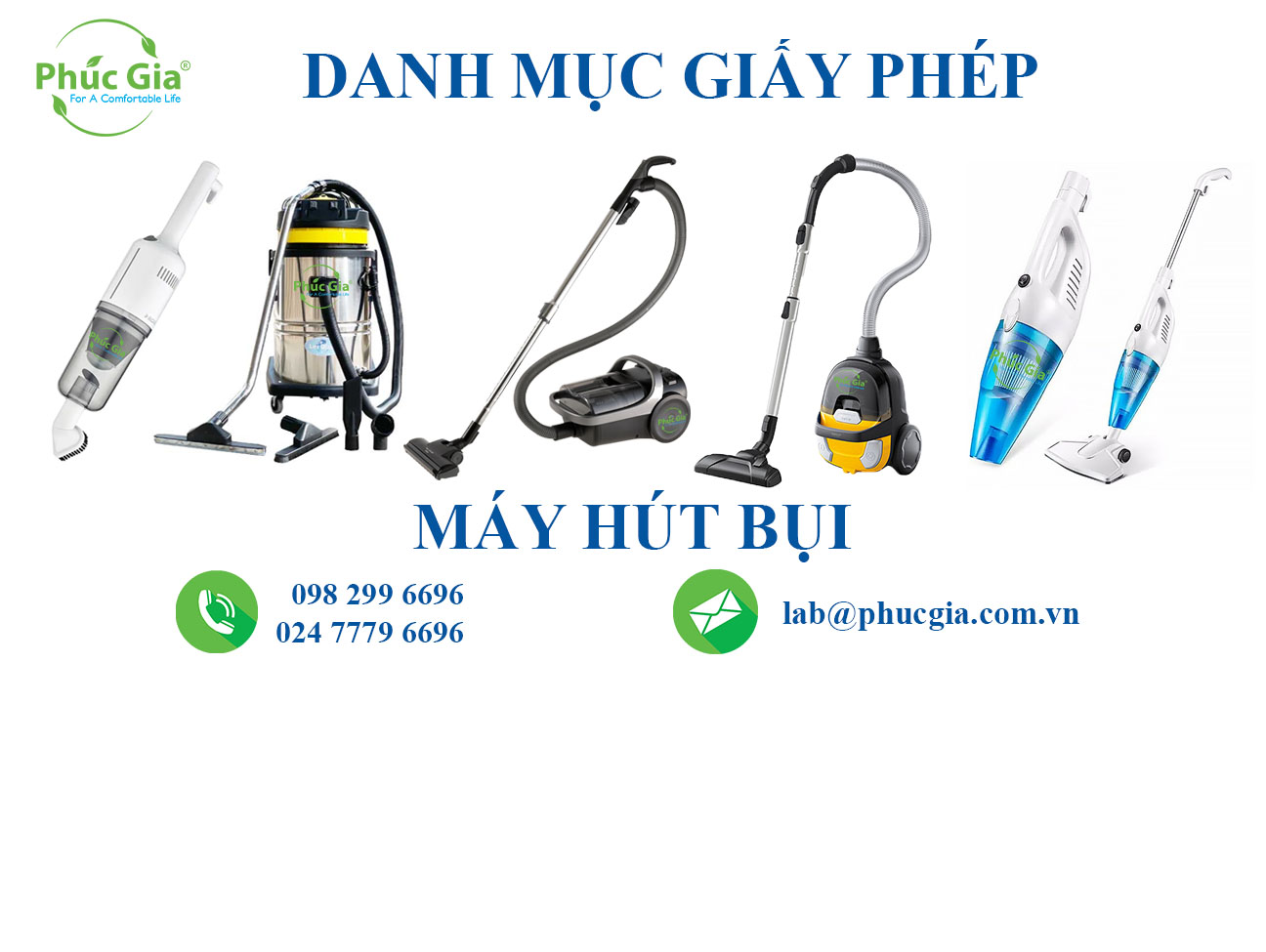 Danh Mục Giấy Phép Đối Với Máy Hút Bụi