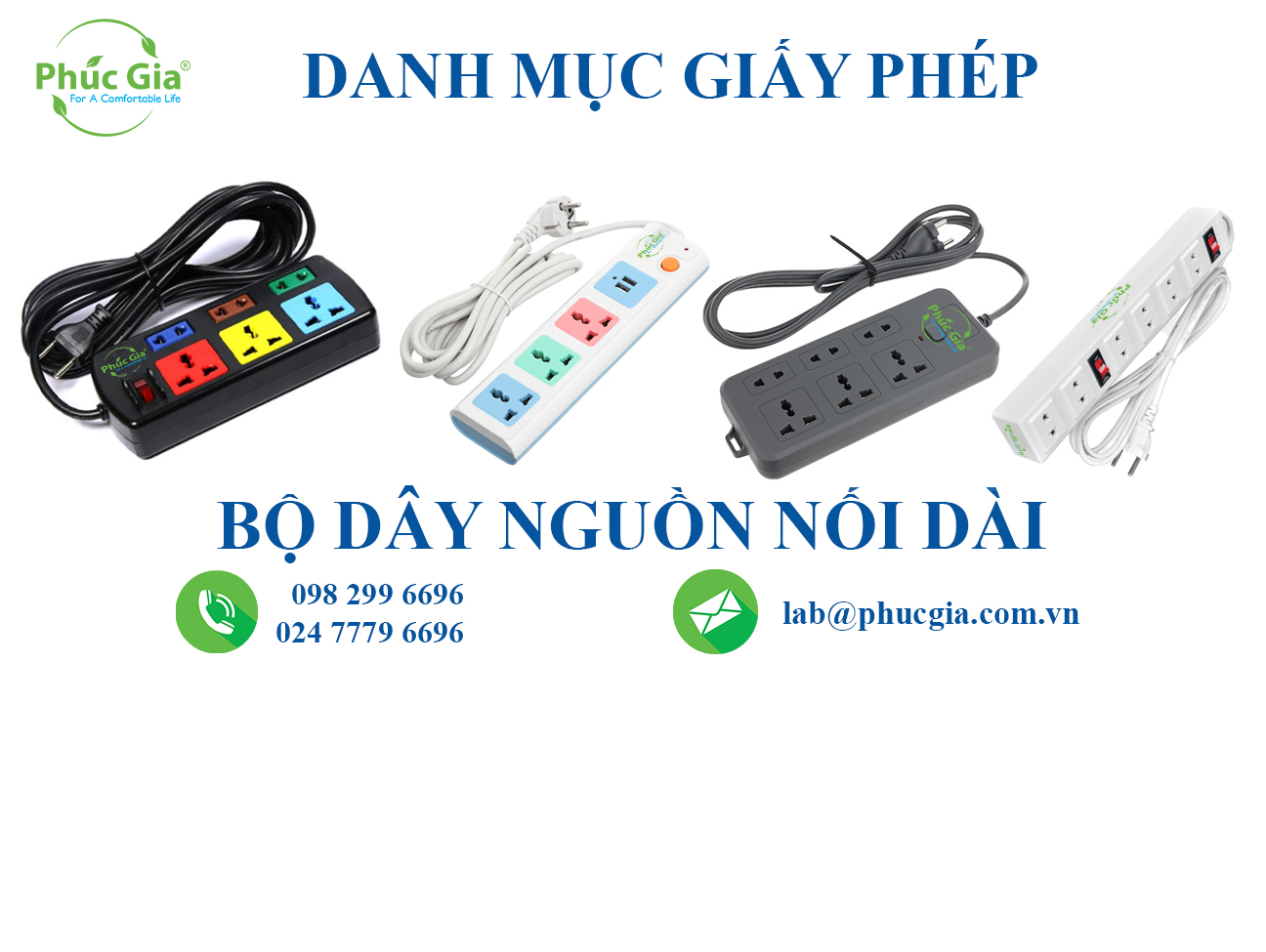 Danh Mục Giấy Phép Đối Với Bộ Dây Nguồn Nối Dài