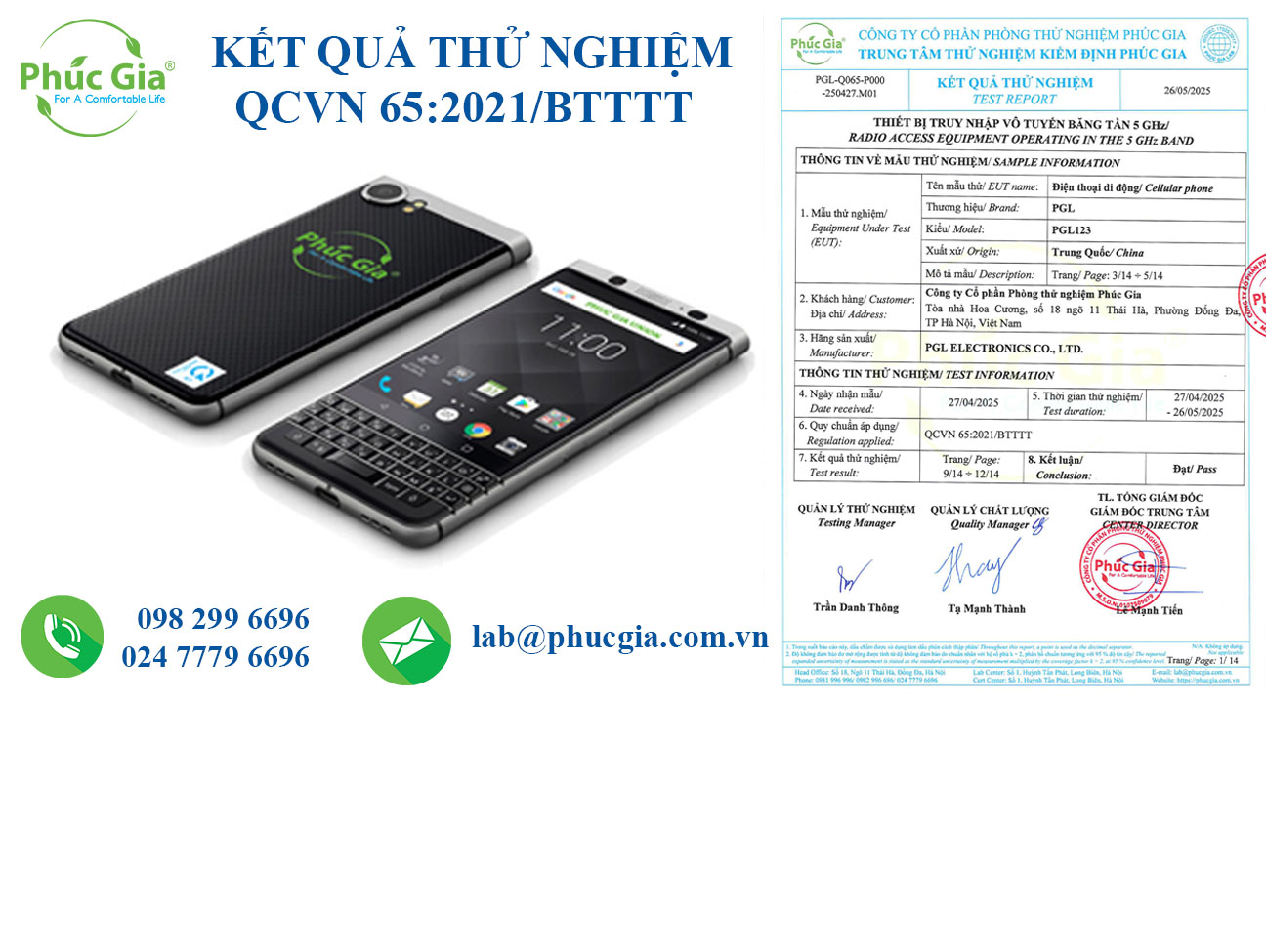 Kết Quả Thử Nghiệm Điện Thoại Di Động Theo QCVN 65:2021/BTTTT