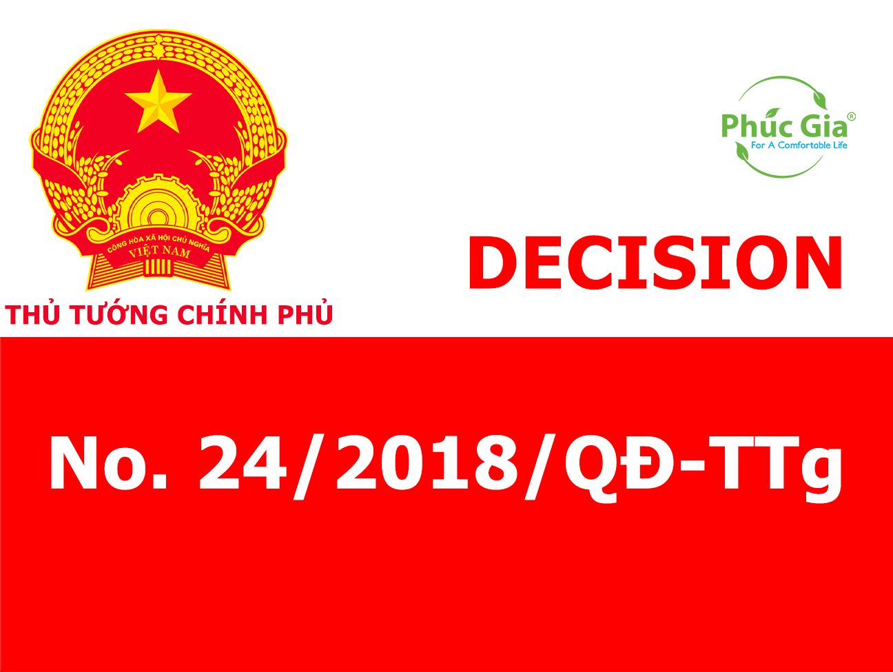 Decision 24/2018/QĐ-TTg Specifying Minimum Energy Performance Standards (MEPS)
