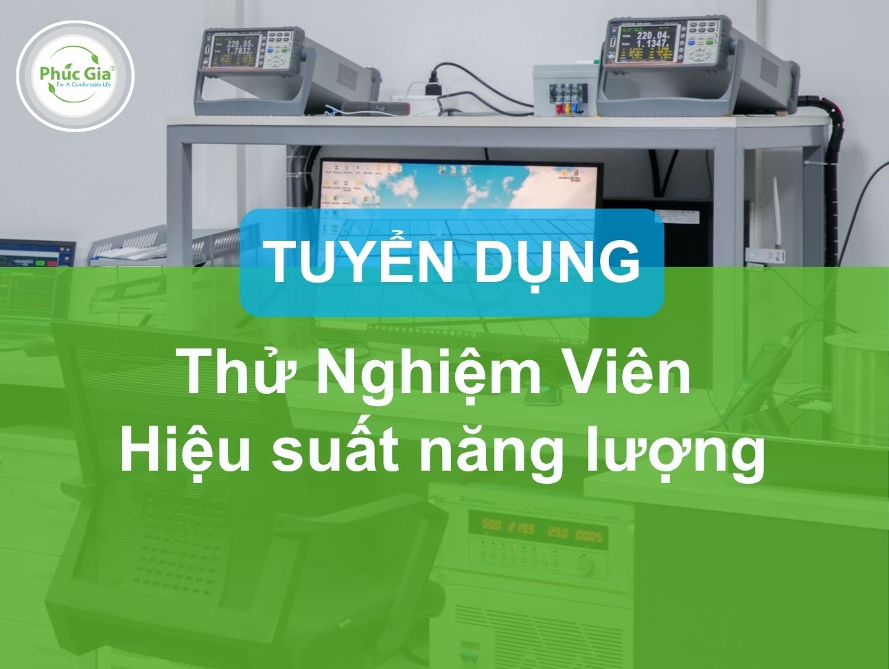 Tuyển Dụng Thử Nghiệm Viên Hiệu Suất Năng Lượng