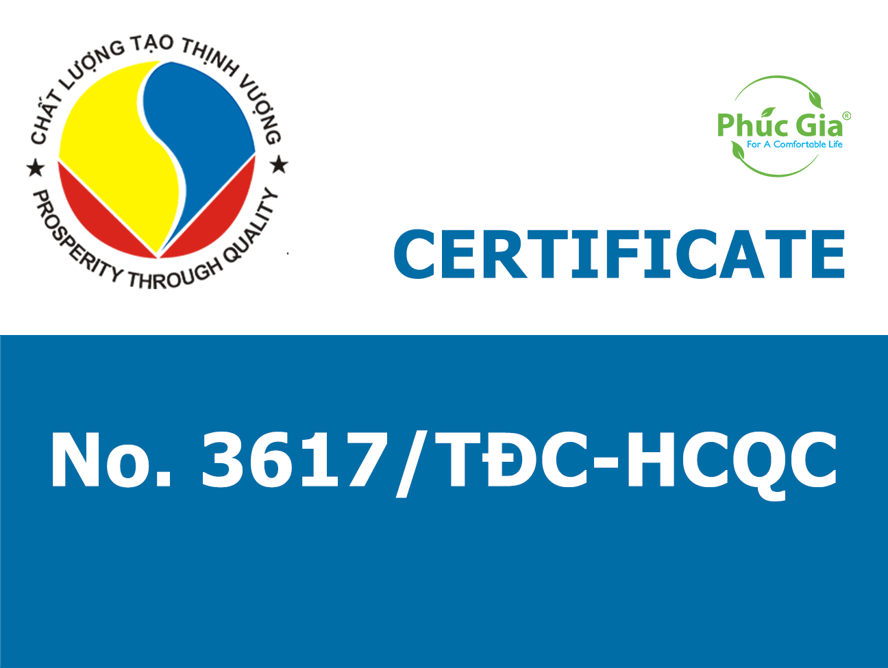 Certificate No. 3617/TĐC-HCHQ on Testing Activities Registration in Vietnam
