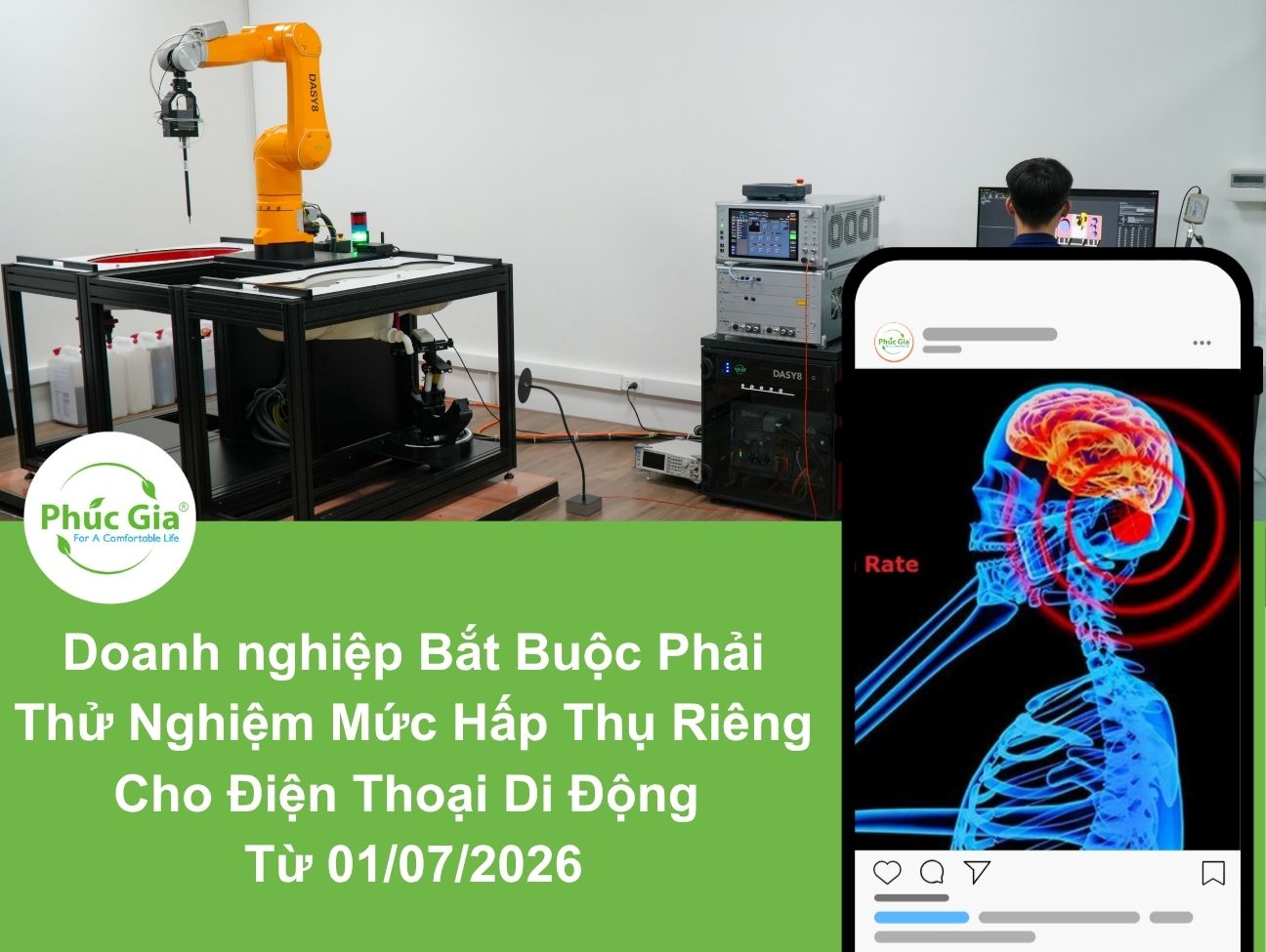 Doanh nghiệp Bắt Buộc Phải Thử Nghiệm Mức Hấp Thụ Riêng Cho Điện Thoại Di Động Từ 01/07/2026