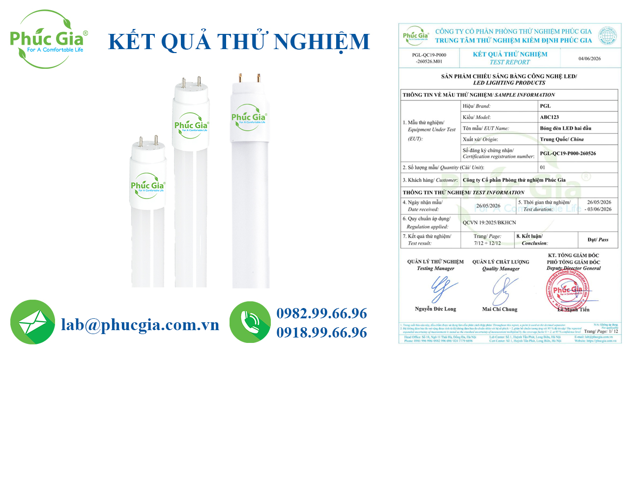 Kết Quả Thử Nghiệm Giới Hạn Nhiễu Điện Từ (EMI) Đèn LED Tube Theo QCVN 19:2025/BKHCN