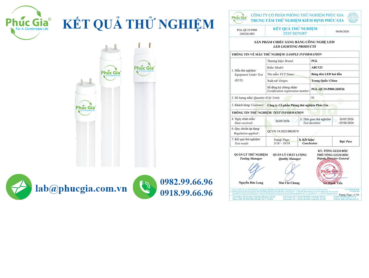 Kết Quả Thử Nghiệm Miễn Nhiễm Tương Thích Điện Từ (EMS) Đèn LED Tube Theo QCVN 19:2025/BKHCN